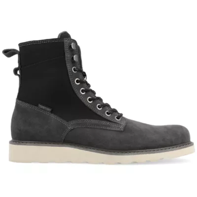 Territory Mens Elevate Flat Heel Lace-Up Boots