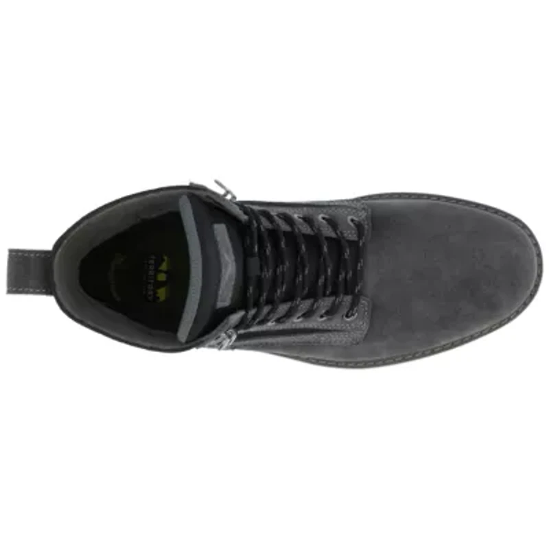 Territory Mens Elevate Flat Heel Lace-Up Boots