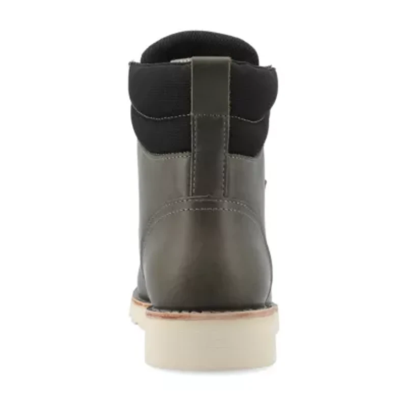 Territory Mens Venture Flat Heel Lace-Up Boots