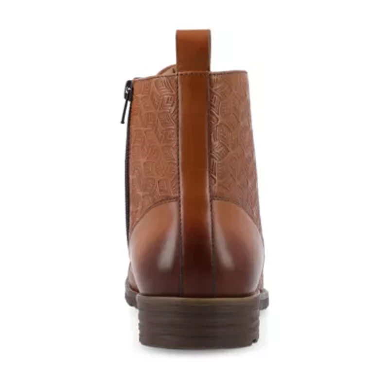 Thomas And Vine Mens Kairo Flat Heel Lace-Up Boots