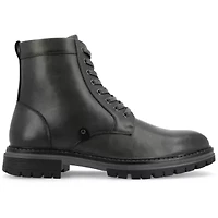 Vance Co Mens Denver Block Heel Lace-Up Boots