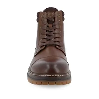 Vance Co Mens Fegan Flat Heel Lace-Up Boots