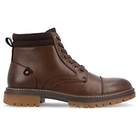 Vance Co Mens Fegan Flat Heel Lace-Up Boots