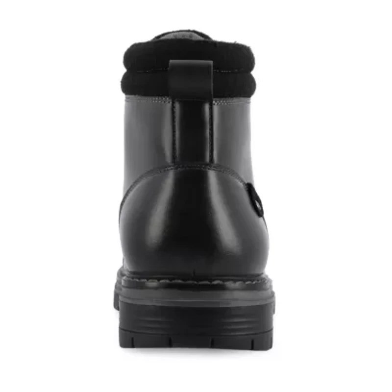 Vance Co Mens Fegan Flat Heel Lace-Up Boots