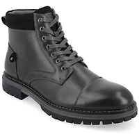 Vance Co Mens Fegan Flat Heel Lace-Up Boots