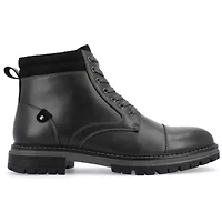 Vance Co Mens Fegan Flat Heel Lace-Up Boots