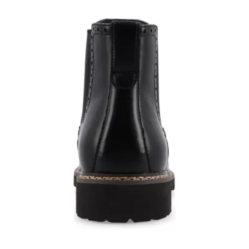 Vance Co Mens Hogan Flat Heel Chelsea Boots