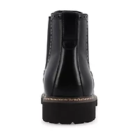 Vance Co Mens Hogan Flat Heel Chelsea Boots