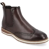 Vance Co Mens Thorpe Flat Heel Chelsea Boots