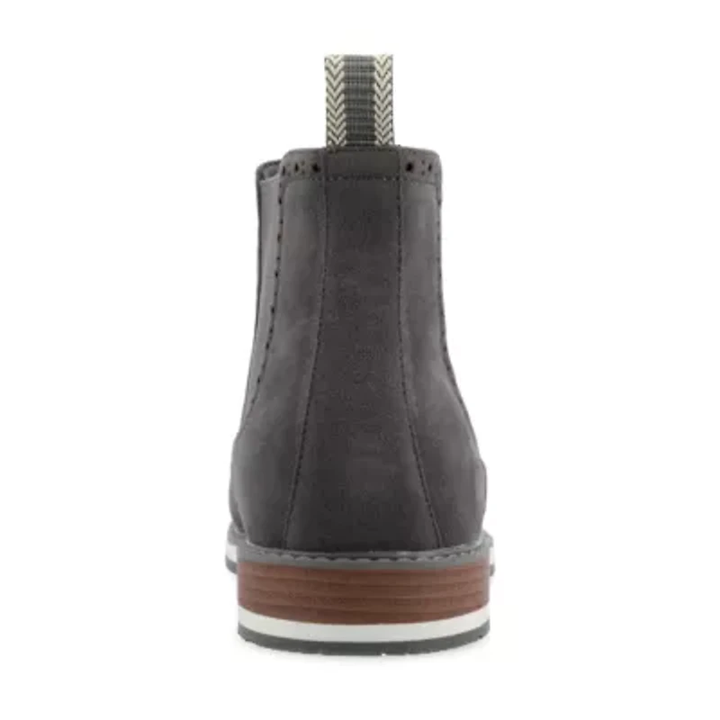 Vance Co Mens Thorpe Flat Heel Chelsea Boots