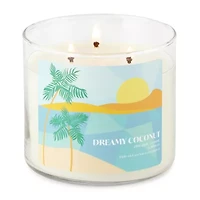 Distant Lands 14 Oz Dreamy Coconut 3-Wick Scented Jar Candle