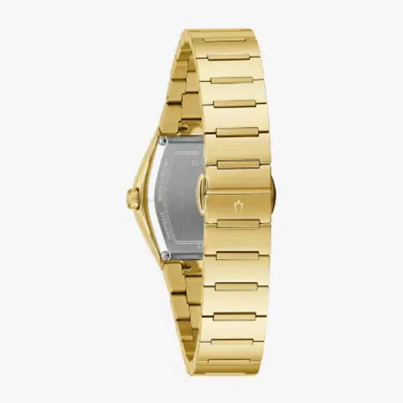 Bulova Modern Womens Gold Tone Stainless Steel Bracelet Watch 97l164