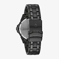Bulova Classic Mens Multi-Function Black Stainless Steel Bracelet Watch 98c121