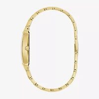 Bulova Diamond Mens Gold Tone Bracelet Watch 97f52