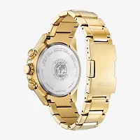 Citizen Mens Chronograph Gold Tone Stainless Steel Bracelet Watch Cb5912-50e
