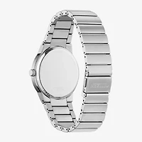 Citizen Axiom Mens Silver Tone Stainless Steel Bracelet Watch Bm7580-51l