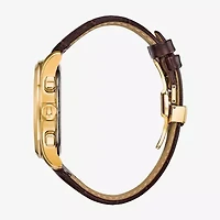 Bulova Wilton Mens Brown Stainless Steel Strap Watch 97b169