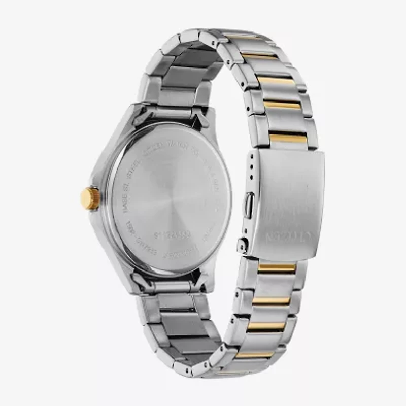 Citizen Quartz Mens Two Tone Stainless Steel Bracelet Watch Bf2005-54l
