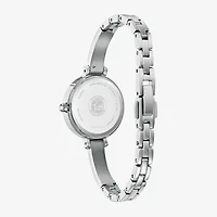 Citizen Eco-Drive Womens Crystal Accent Silver Tone Stainless Steel Bracelet Watch Em0860-51d