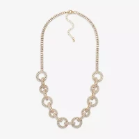 Bold Elements Gold Tone Womens 14 Inch Link Necklace