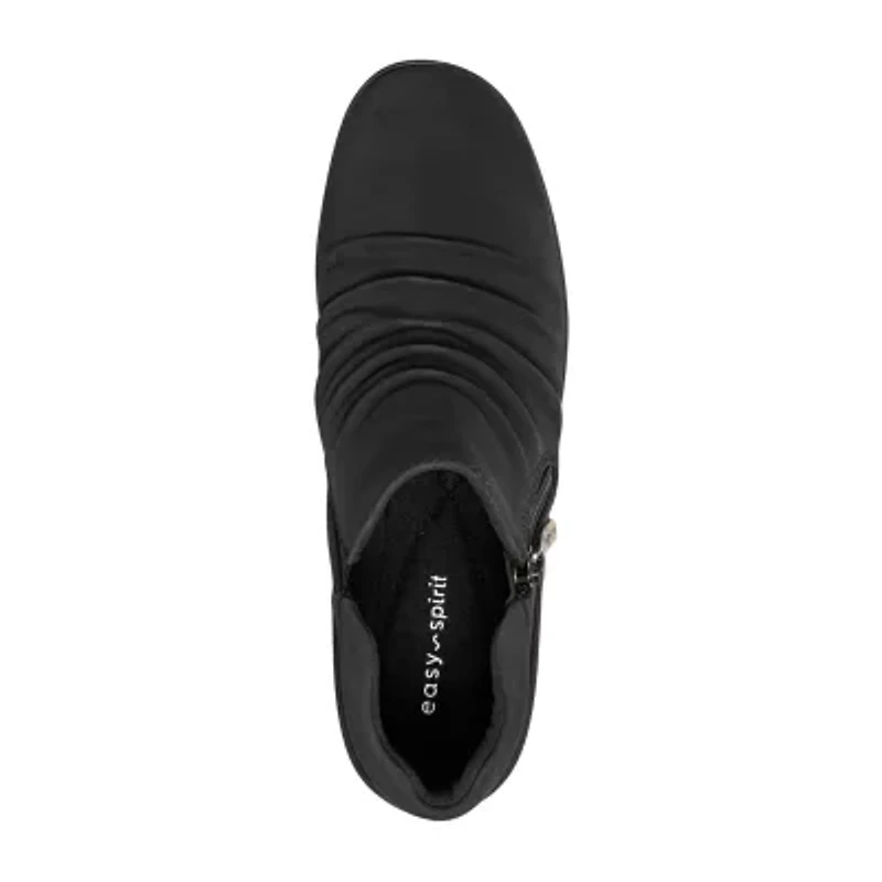 Easy Spirit Womens Aleta Flat Heel Booties