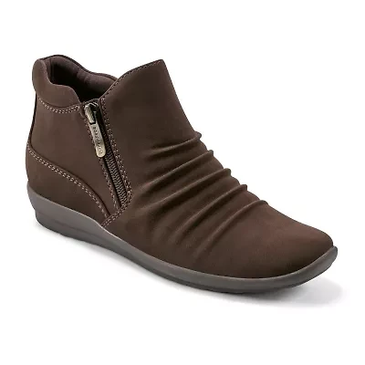 Easy Spirit Womens Aleta Flat Heel Booties