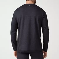Free Country Mens Cloud Knit Base Layer Crew Neck Long Sleeve Thermal Shirt