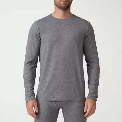 Free Country Mens Cloud Knit Base Layer Crew Neck Long Sleeve Thermal Shirt