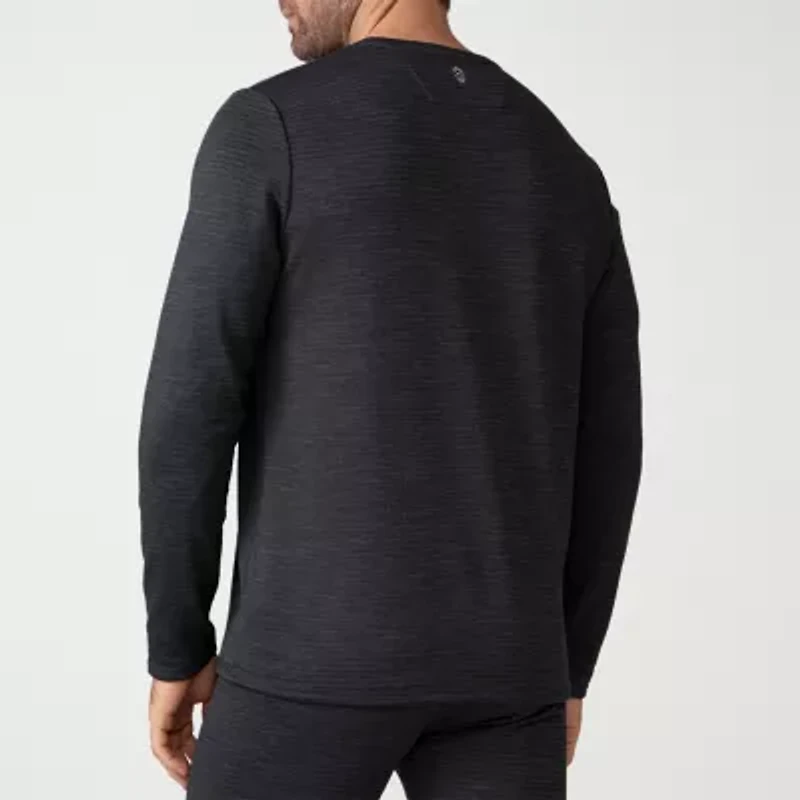 Free Country Mens Force Grid Base Layer Crew Neck Long Sleeve Thermal Shirt