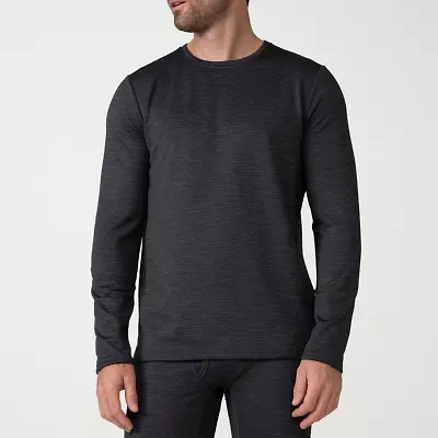 Free Country Mens Force Grid Base Layer Crew Neck Long Sleeve Thermal Shirt
