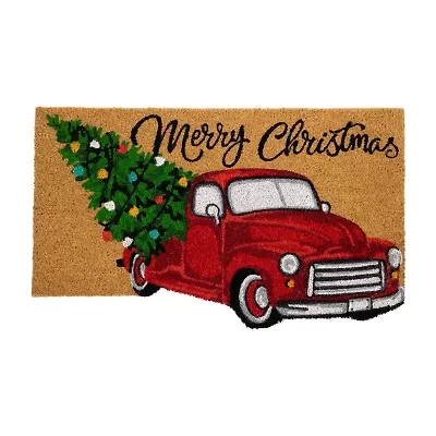 Northlight Vintage Truck Yard Coir Indoor Rectangular Doormat