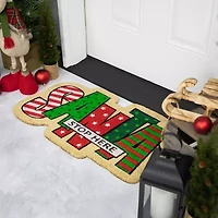 Northlight Santa Stop Here Indoor Rectangular Doormat