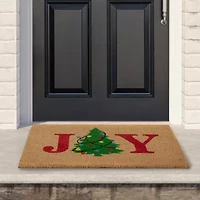 Northlight Coir Joy Tree Indoor Rectangular Doormat