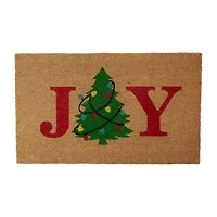 Northlight Coir Joy Tree Indoor Rectangular Doormat