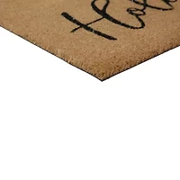 Northlight Coir Happy Holidays Indoor Rectangular Doormat