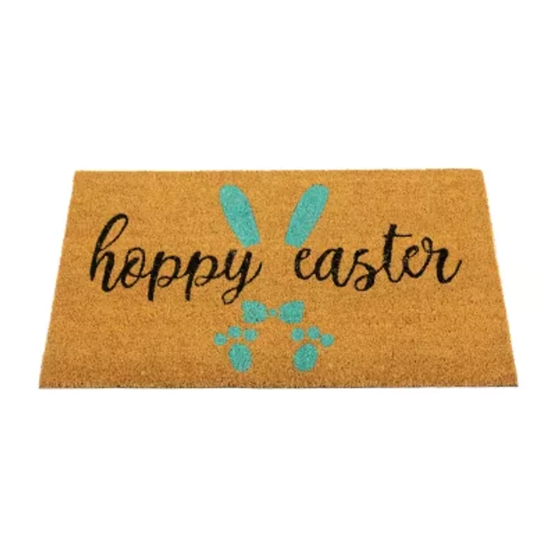 Northlight Natural Coir Hoppy Outdoor Rectangular Doormat