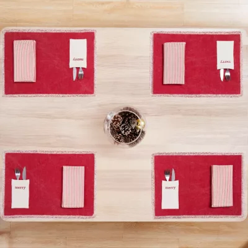 Avanti Merry 8-pc. Placemat & Napkin Sets