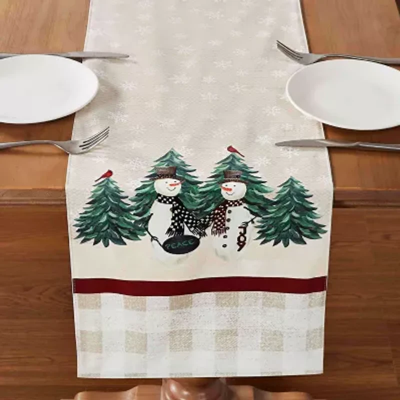 Avanti Country Snowman Table Runner