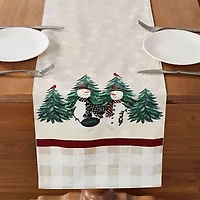 Avanti Country Snowman Table Runner