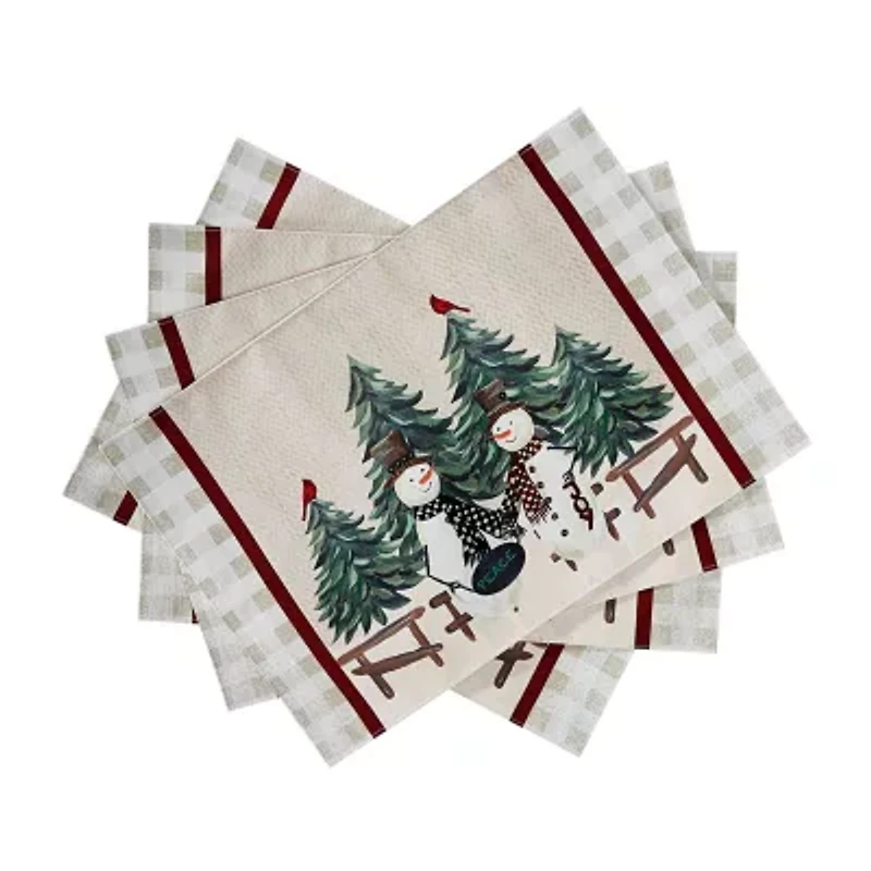 Avanti Country Snowman 4-pc. Placemat