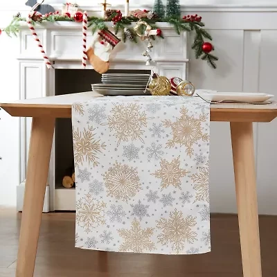 Avanti Snowflakes Table Runner