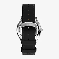 Timex Mens Black Leather Strap Watch Tw2w68300jt