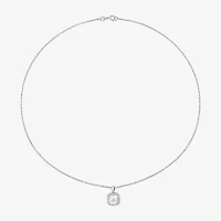 Womens White Cultured Freshwater Pearl 10K White Gold Cushion 2-pc. Jewelry Set