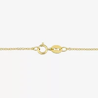 Womens White 18K Gold Over Silver 18 Inch Y Necklace