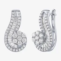 Diamond Blossom (G / Si2) Womens 2 CT. T.W. Lab Grown White 10K Gold Drop Earrings