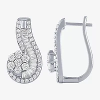 Diamond Blossom (G / Si2) Womens 2 CT. T.W. Lab Grown White 10K Gold Drop Earrings