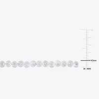 Womens Topaz Sterling Silver Inch Beaded Necklace