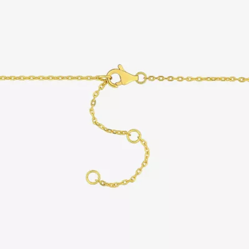 Womens Genuine Yellow Citrine 18K Gold Over Silver Beaded Bracelet