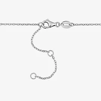 Womens Blue Aquamarine Sterling Silver 16 1/2 Inch Beaded Necklace