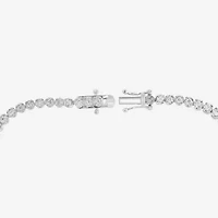 Effy  (H-I / Si1) Womens 1 CT. T.W. Lab Grown White Diamond Sterling Silver 7 Inch Tennis Bracelet